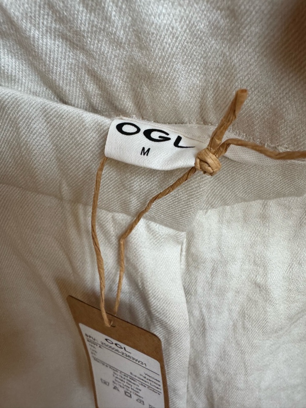 OGL EUROPEAN LINEN MID RISE PANTS NWT - Picture 3 of 4